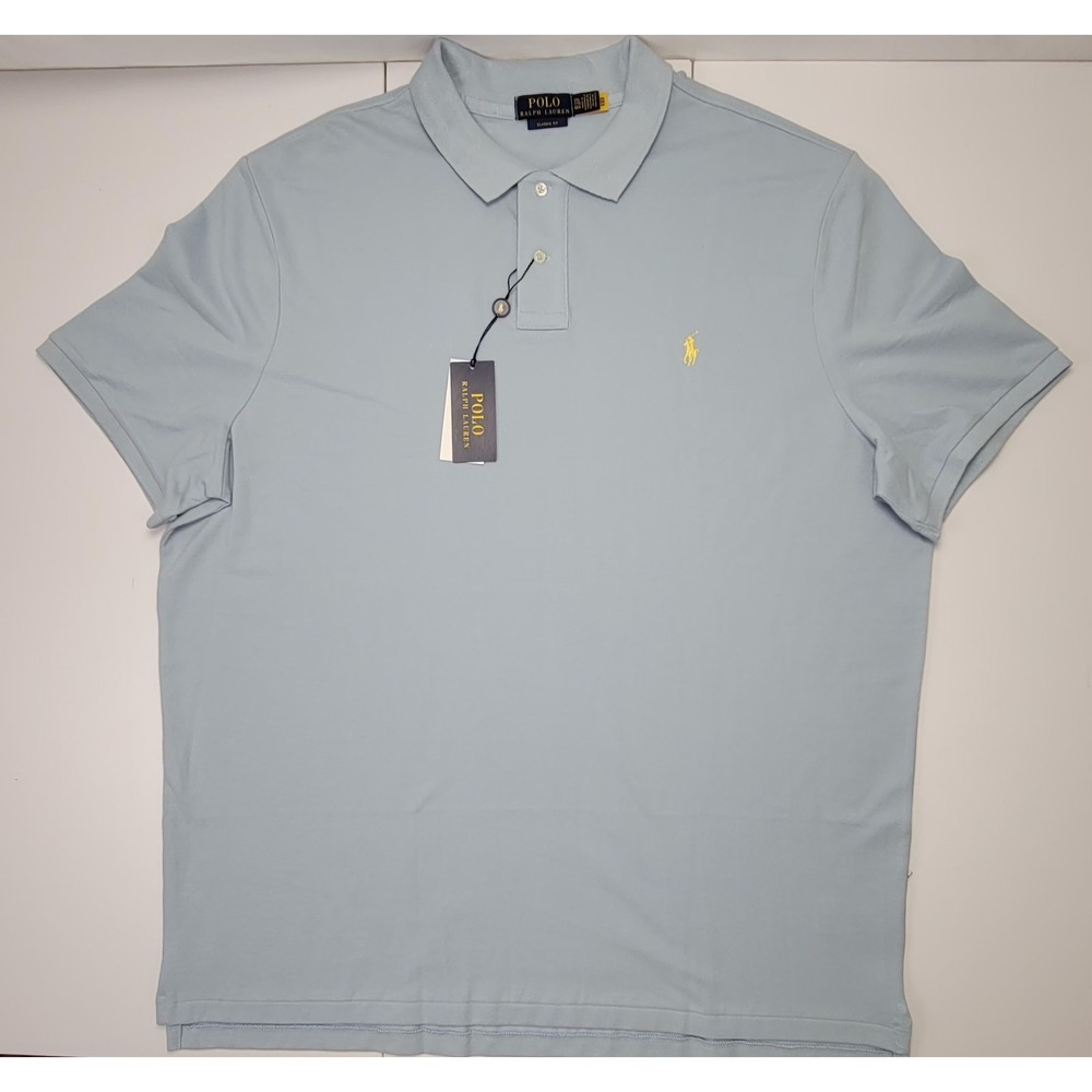 Polo Ralph Lauren Shirt Classics Mens Size XXL Light Blue  Short Sleeve New